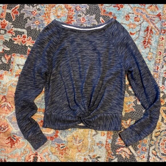 J.Crew twist front crewneck sweatshirt. XXS - Picture 4 of 6